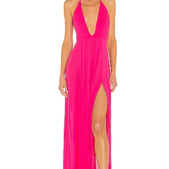 Superdown Pink Maxi Dress - Picture 1 of 5